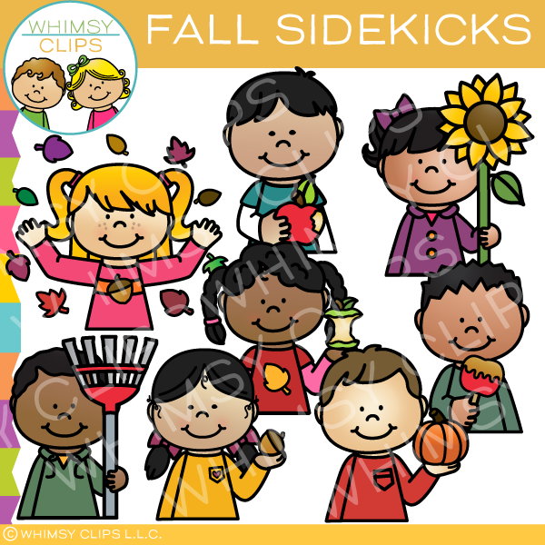 Sidekicks Fall Clip Art, Images & Illustrations | Whimsy Clips