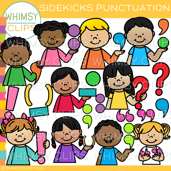 Sidekicks Kids Punctuation Clip Art