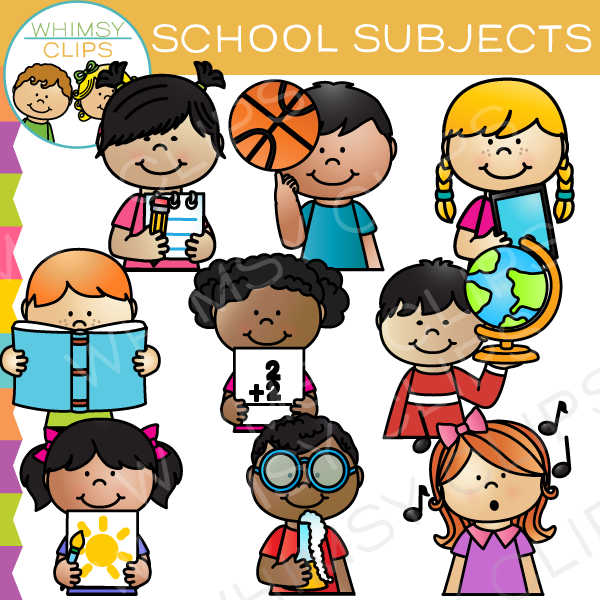 School Subjects Clip Art