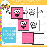 Colorful Silly Shapes Clip Art