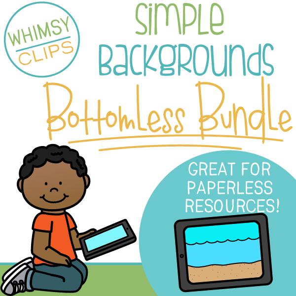 Simple Backgrounds Bottomless Bundle, Images & Illustrations | Whimsy Clips