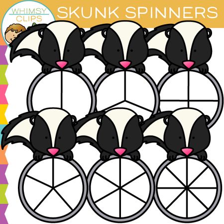Skunk Spinners Clip Art