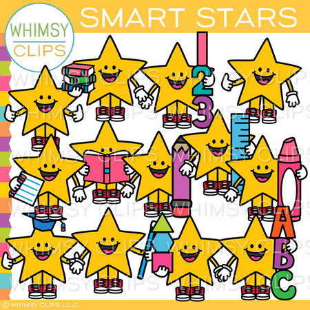 Smart Stars Clip Art