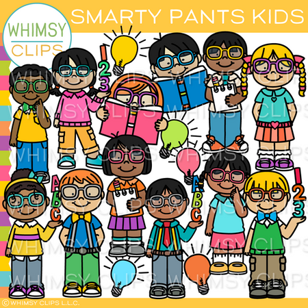 Kids Wearing Glasses Clip Art