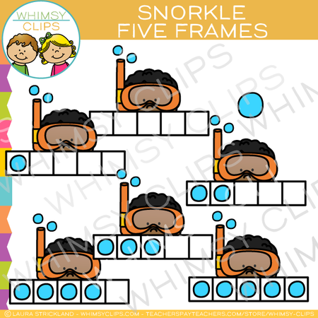 Snorkle Five Frames Clip Art
