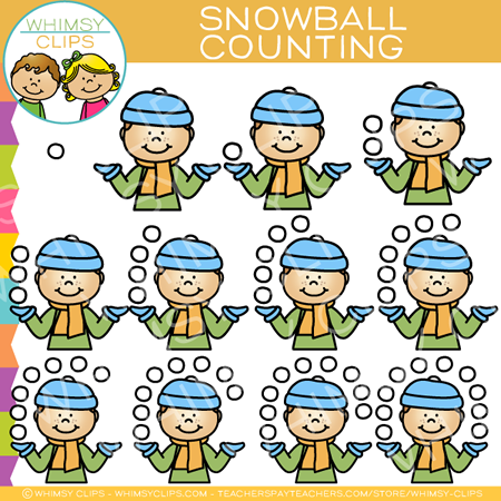 Snowball Winter Counting Clip Art