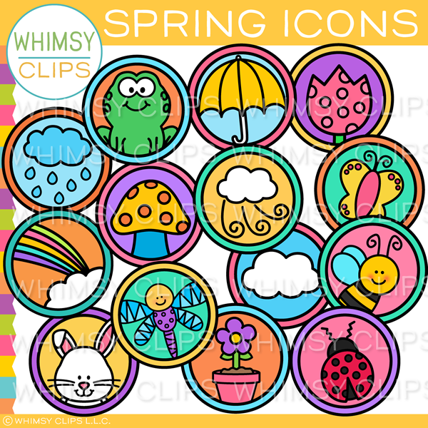 Spring Icons Clip Art