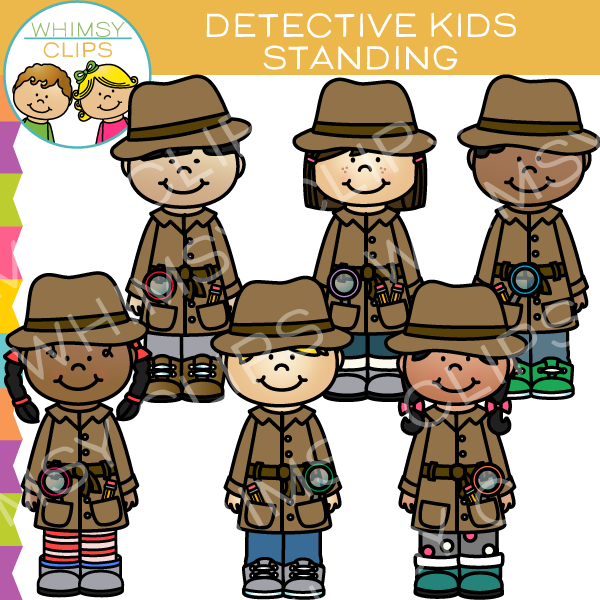 Standing Detective Clip Art