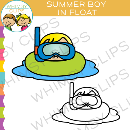 Summer Boy in a Float
