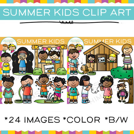Summer Kids Clip Art