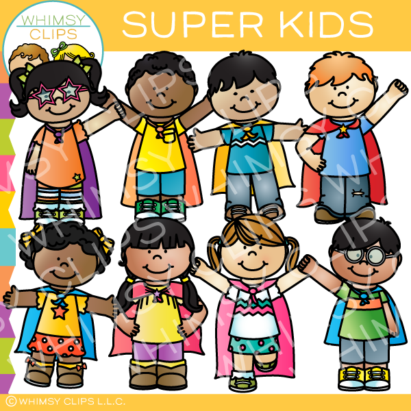 Super Kids Clip Art