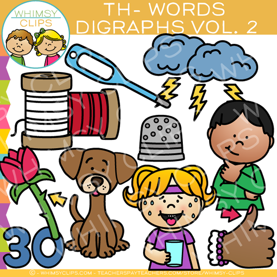 Th Words Digraph Clip Art