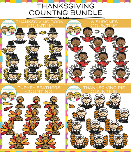 Thanksgiving Counting Clip Art