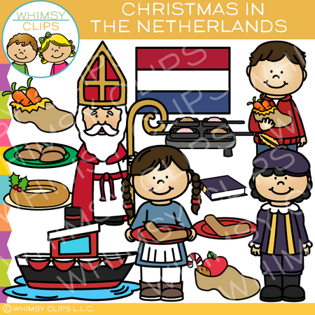 Christmas In the Netherlands Clip Art