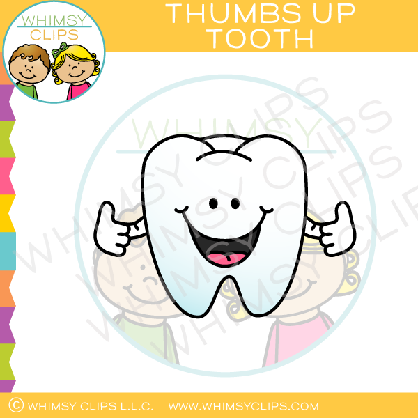 Thumbs Up Tooth Clip Art