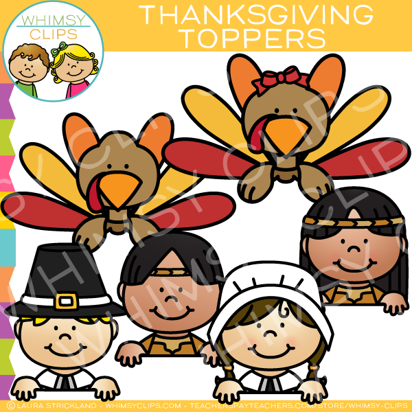 Thanksgiving Page Toppers Clip Art