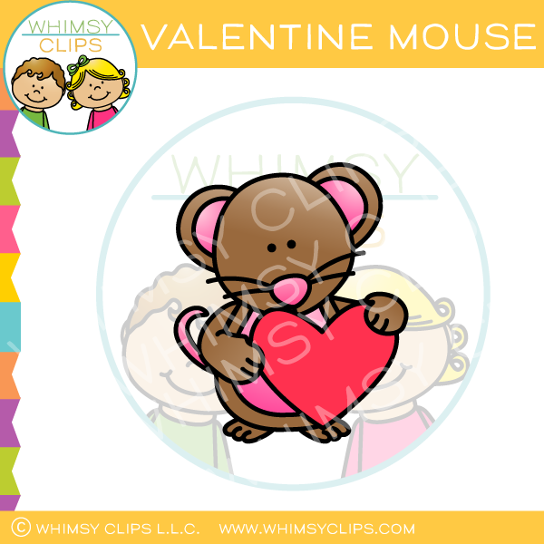 Valentine Mouse Clip Art