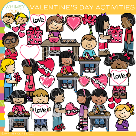 Valentine's Day Activities Clip Art