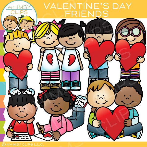 Valentine's Day Kids Clip Art 