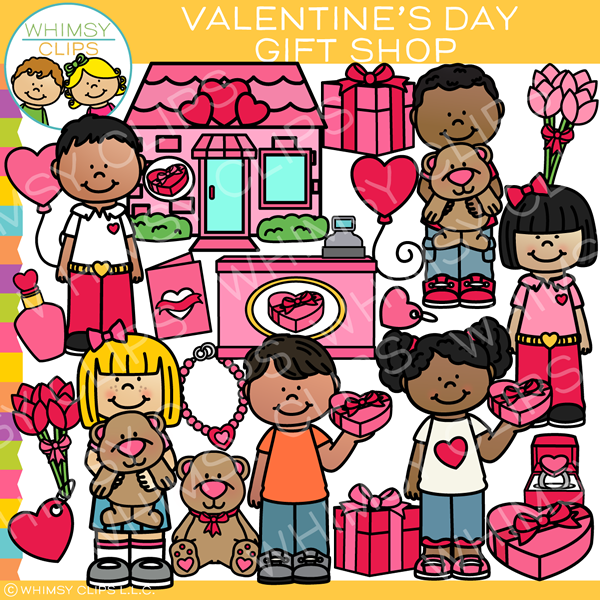 Valentine Gift Shop Clip Art