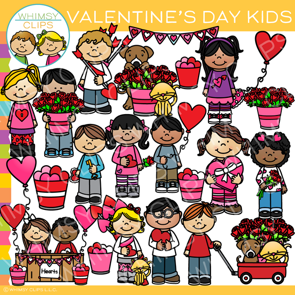 Valentine's Day Kids Clip Art 