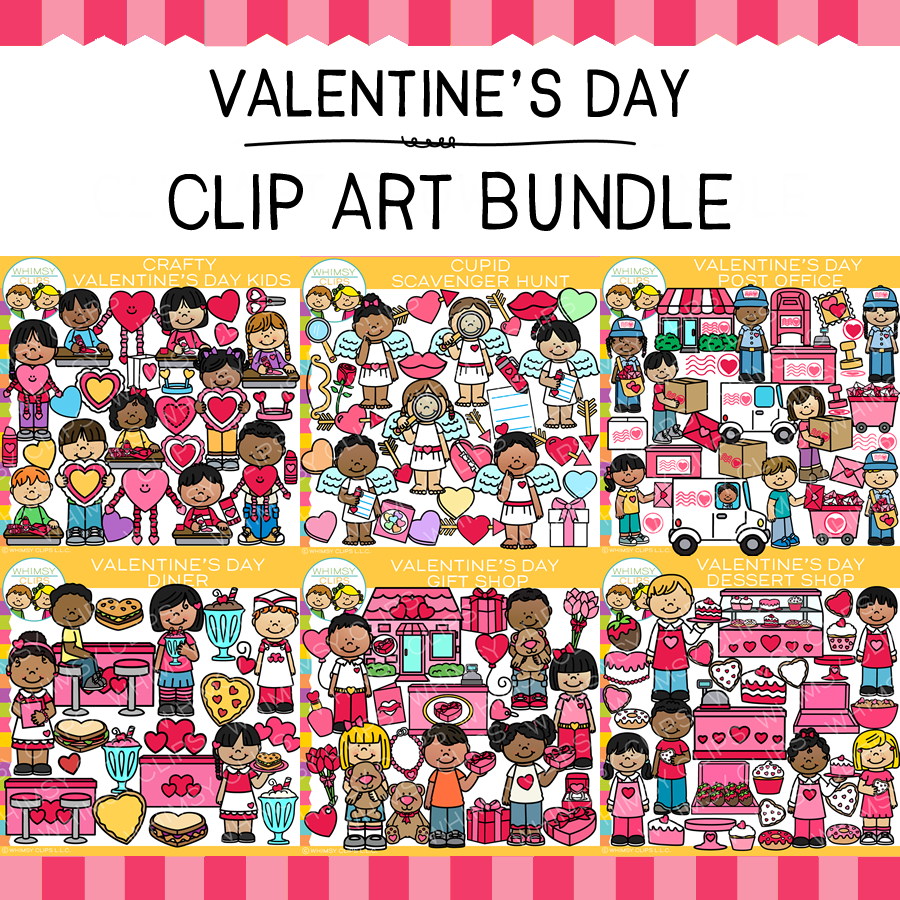 Little Bits of Whimsy Clips: Valentine's Day Clip Art Bundle – Whimsy Clips