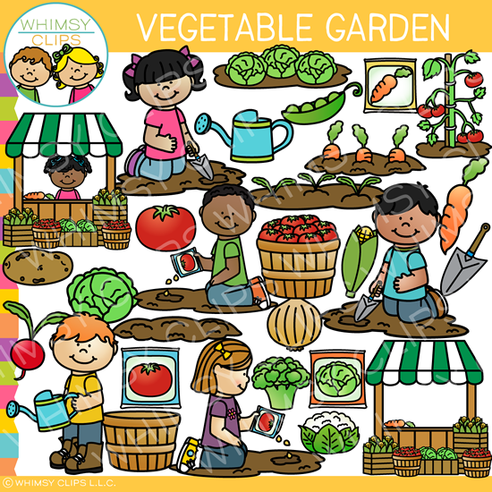 School Vegetable Garden Clip Art