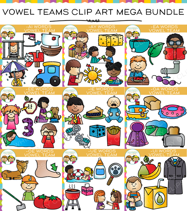Vowel Team Clip Art