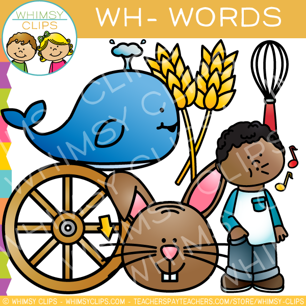 Wh- Digraphs Clip Art