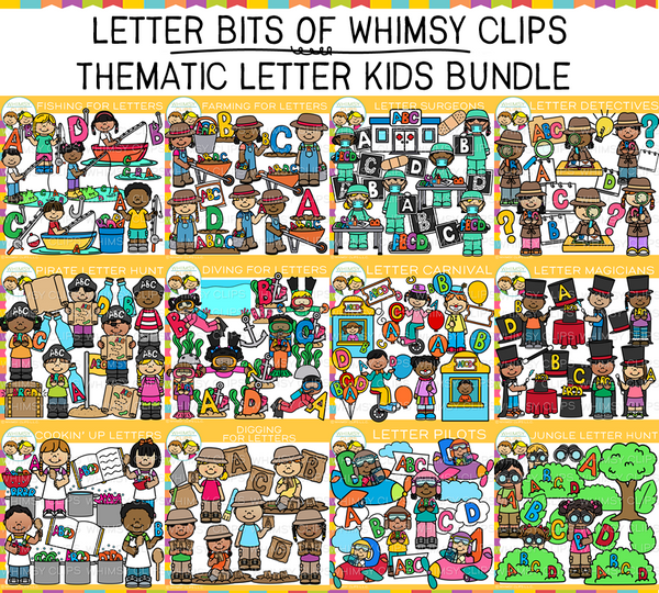 Kids Letter Clip Art
