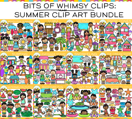 Bits of Whimsy Clips: Summer Clip Art Bundle