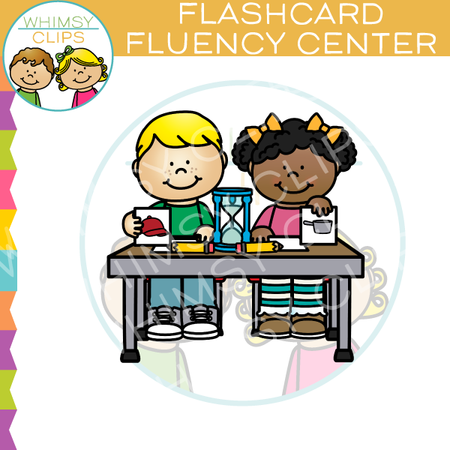 Alphabet Flash Card Fluency Classroom Center Clip Art