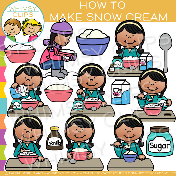 Snow Cream Winter Clip Art