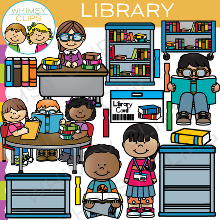 School Library Clip Art