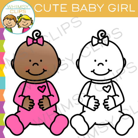 Cute Baby Girl Clip Art