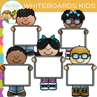 Whiteboard Kids Clip Art