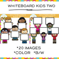 Kids with Whiteboards Clip Art