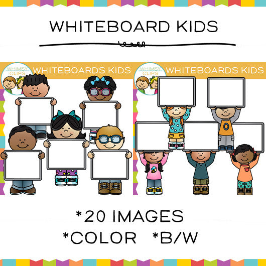 Whiteboard Kids Clip Art