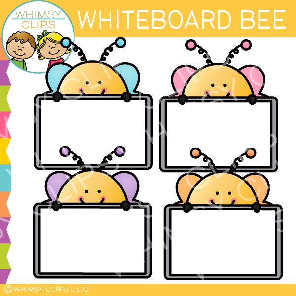 Free Whiteboard Bee Clip Art