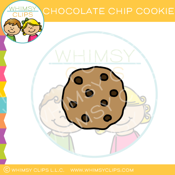 Whole Chocolate Chip Cookie Clip Art