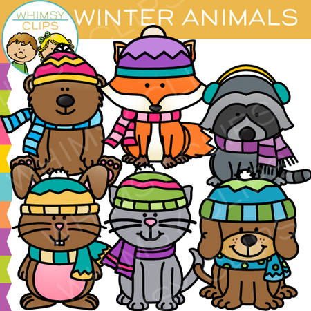 Winter Animals Clip Art