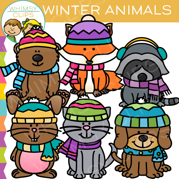 Winter Animals Clip Art