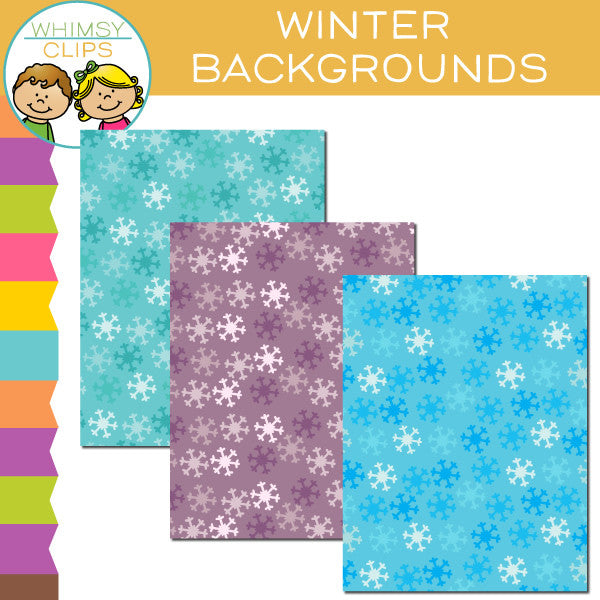 Free Winter Backgrounds, Images & Illustrations | Whimsy Clips