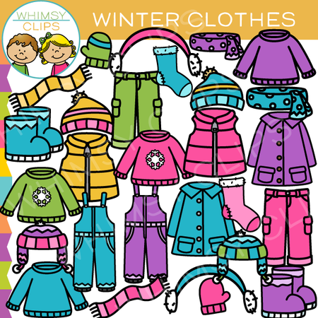 Winter Clothing Clip Art – Whimsy Clips