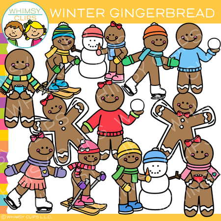 Gingerbread Winter Clip Art