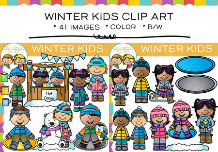 Winter Kids Clip Art