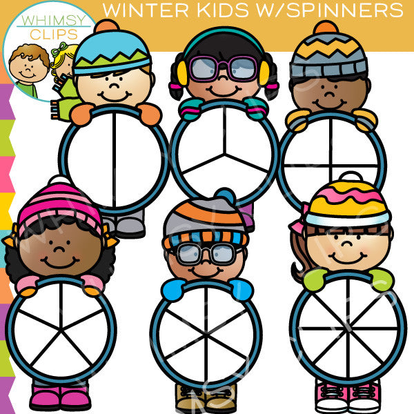 Winer Kids Spinners Clip Art