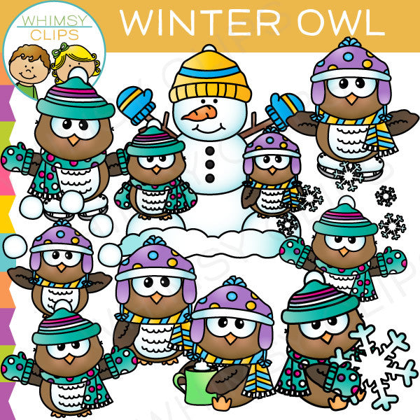Winter Owl Clip Art