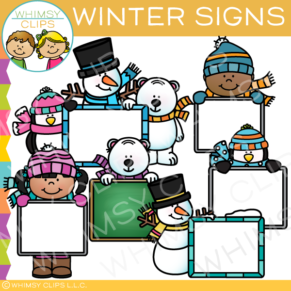 Winter Signs Clip Art