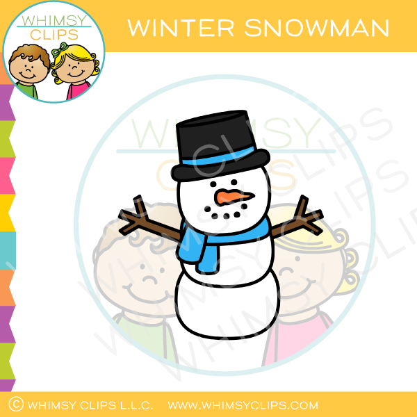 Winter Snowman Clip Art